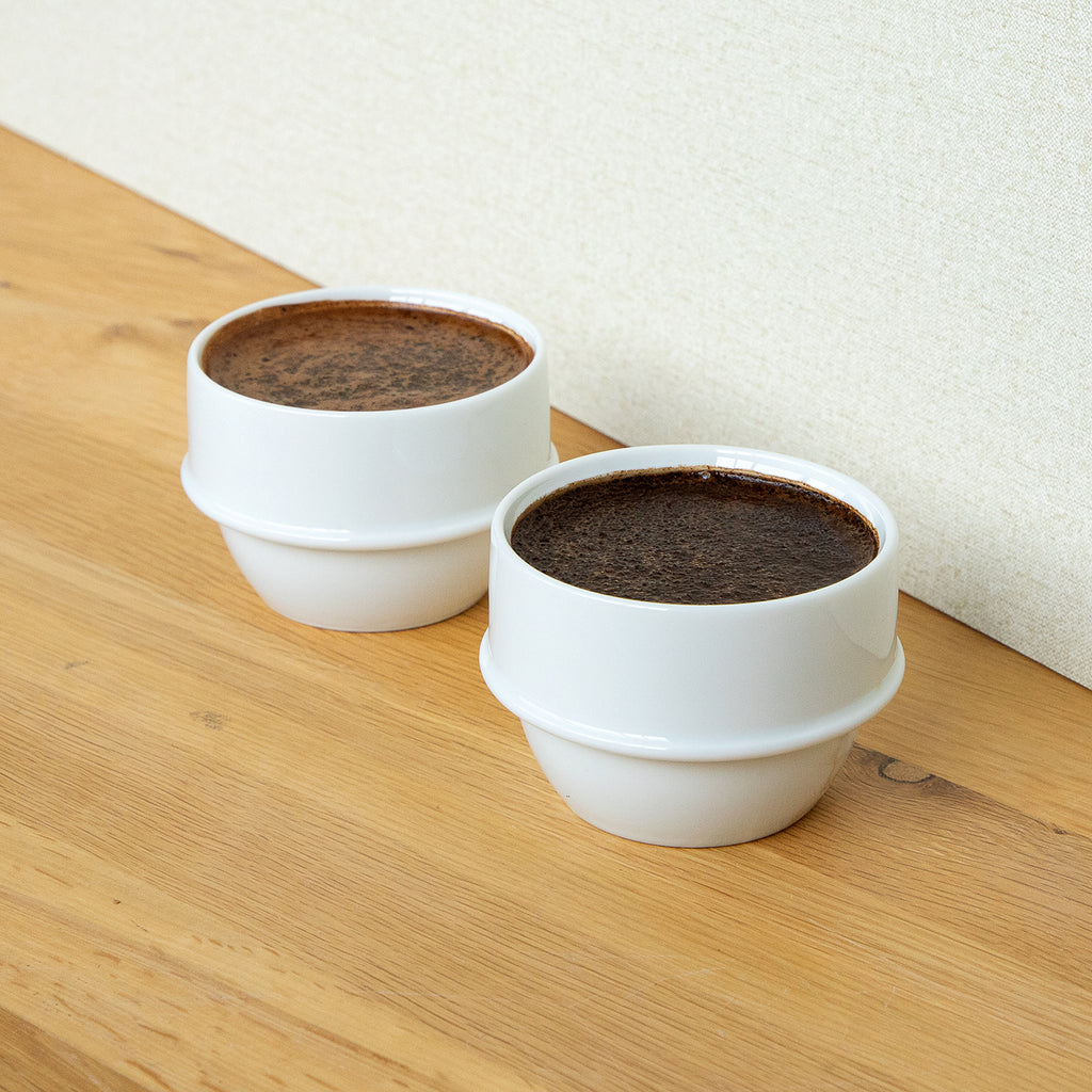 Origami Cupping Bowl incl. Spoon White