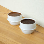 Origami Cupping Bowl incl. Spoon White
