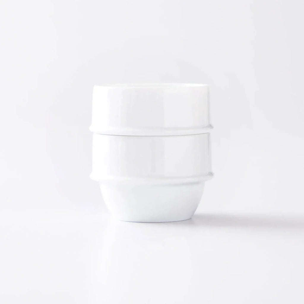Origami Cupping Bowl incl. Spoon White