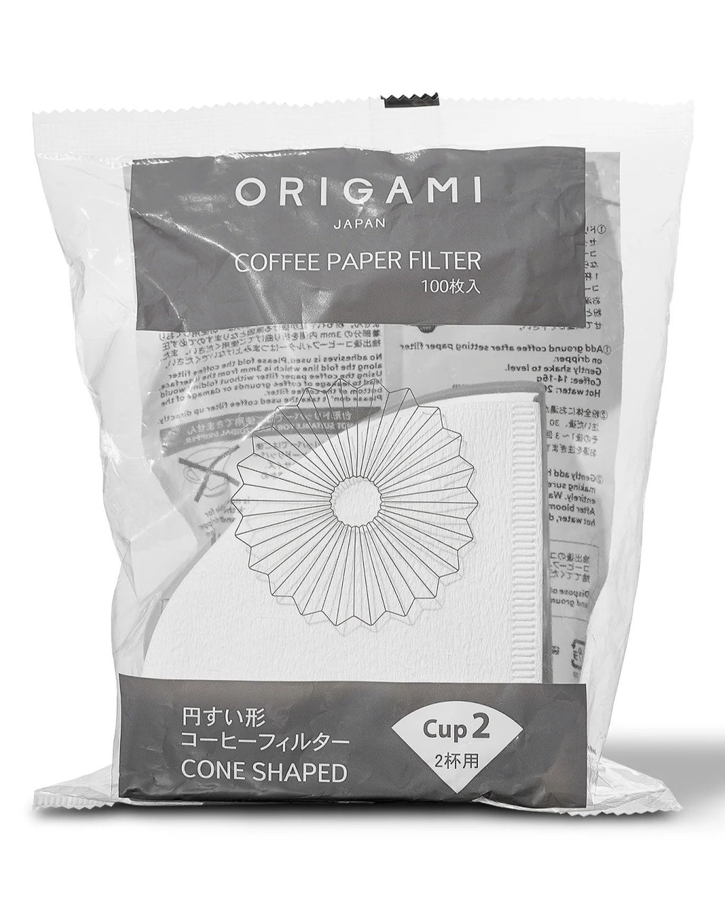 Origami Paper Filter Cone 100's