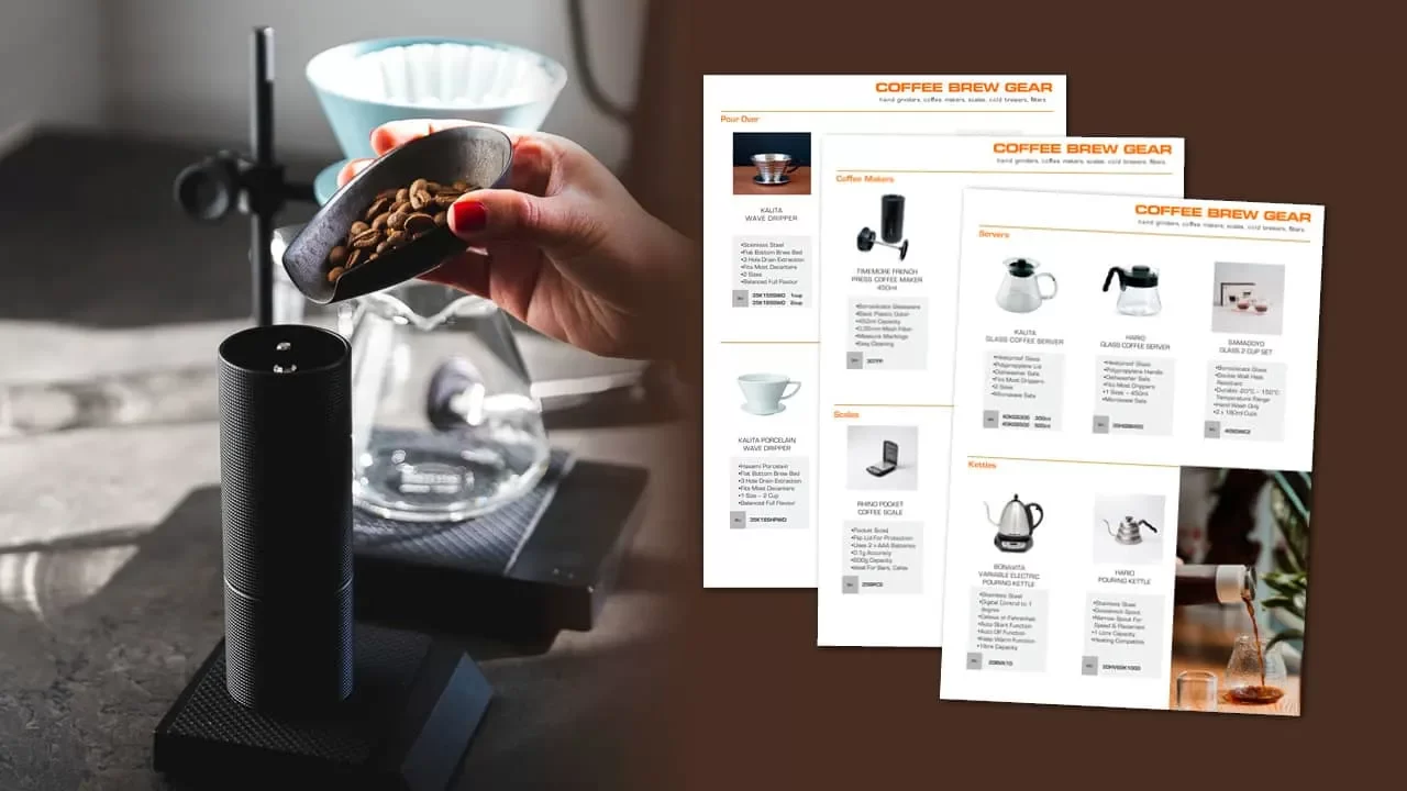 Coffee Brew Gear product range